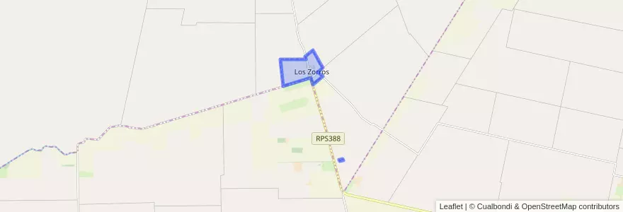 Mapa de ubicacion de Comuna de Los Zorros.