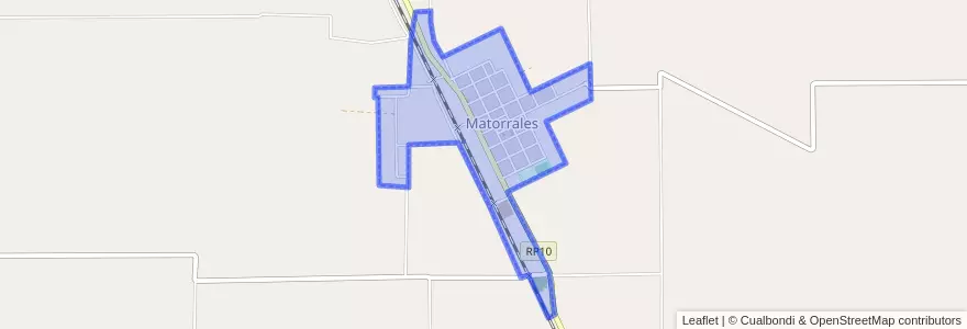 Mapa de ubicacion de Comuna de Matorrales.