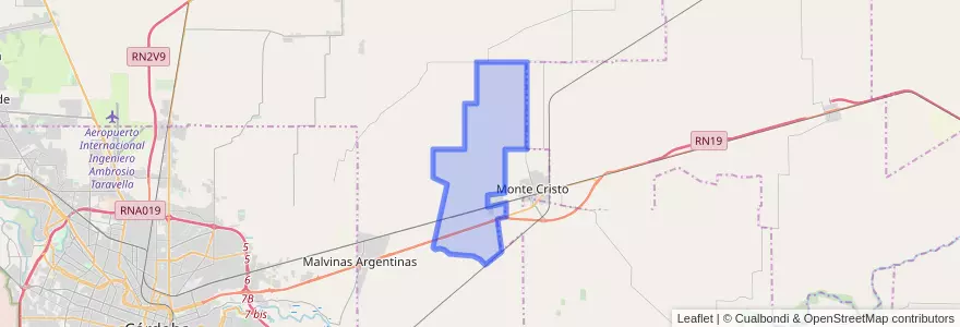 Mapa de ubicacion de Comuna de Mi Granja.