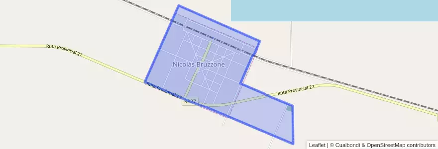Mapa de ubicacion de Comuna de Nicolás Bruzzone.