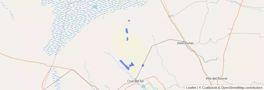 Mapa de ubicacion de Comuna de Olivares de San Nicolás.