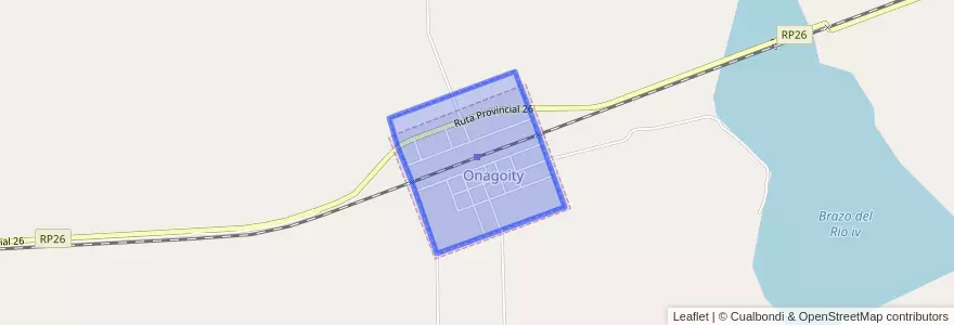 Mapa de ubicacion de Comuna de Onagoity.