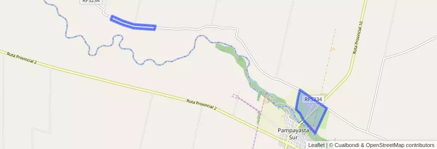 Mapa de ubicacion de Comuna de Pampayasta Norte.