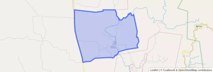 Mapa de ubicacion de Comuna de Panaholma.