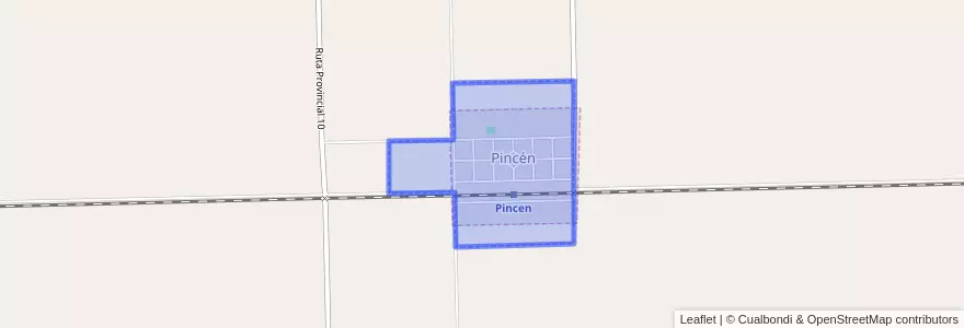 Mapa de ubicacion de Comuna de Pincén.