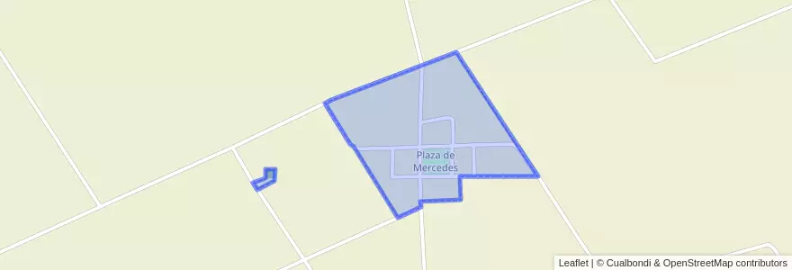 Mapa de ubicacion de Comuna de Plaza de Mercedes.