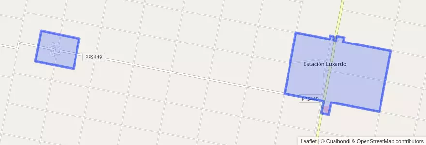 Mapa de ubicacion de Comuna de Plaza Luxardo.