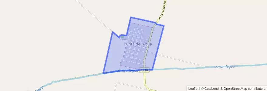 Mapa de ubicacion de Comuna de Punta del Agua.