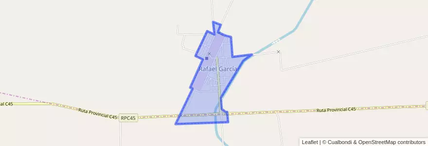 Mapa de ubicacion de Comuna de Rafael García.