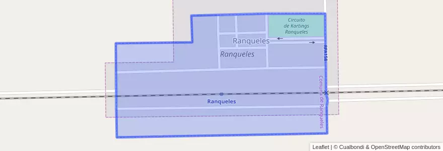 Mapa de ubicacion de Comuna de Ranqueles.