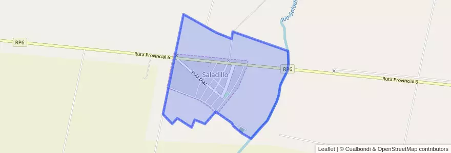 Mapa de ubicacion de Comuna de Saladillo.