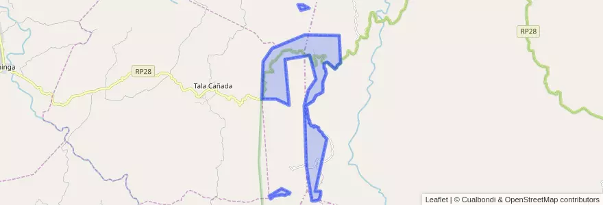 Mapa de ubicacion de Comuna de San Gerónimo.