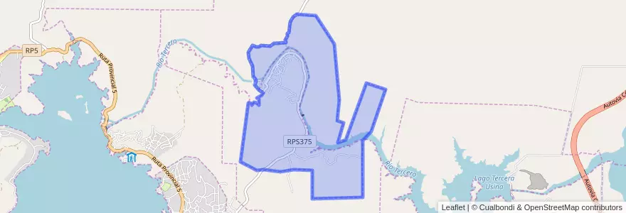 Mapa de ubicacion de Comuna de Segunda Usina.