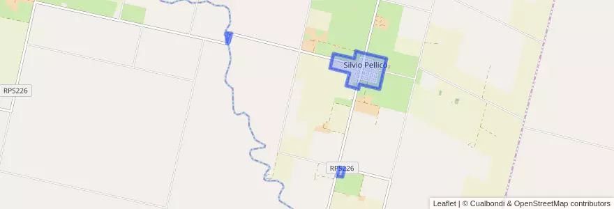 Mapa de ubicacion de Comuna de Silvio Pellico.