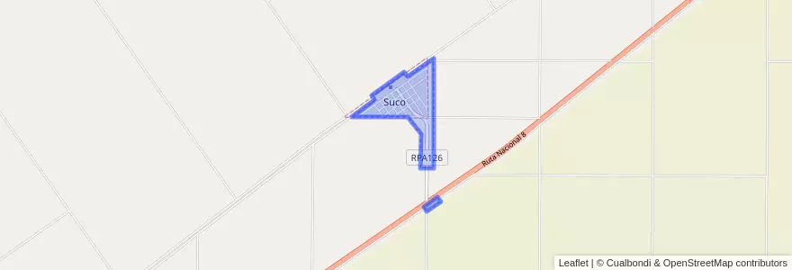 Mapa de ubicacion de Comuna de Suco.