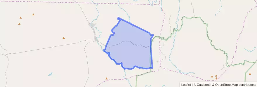 Mapa de ubicacion de Comuna de Tala Cañada.