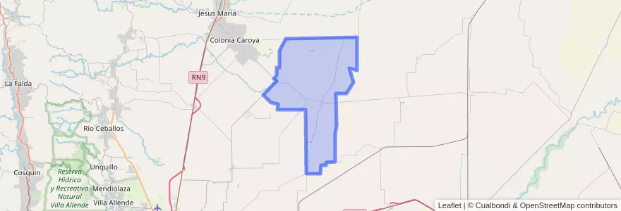 Mapa de ubicacion de Comuna de Tinoco.