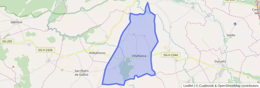 Mapa de ubicacion de Condado de Castilnovo.