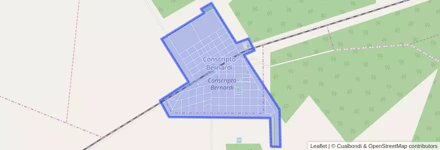 Mapa de ubicacion de Conscripto Bernardi.