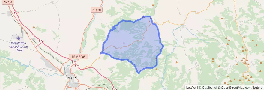 Mapa de ubicacion de Corbalán.
