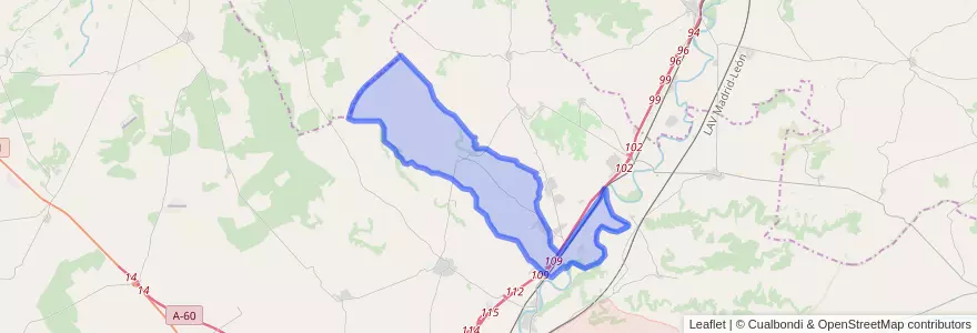 Mapa de ubicacion de Corcos.
