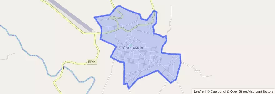 Mapa de ubicacion de Corcovado.