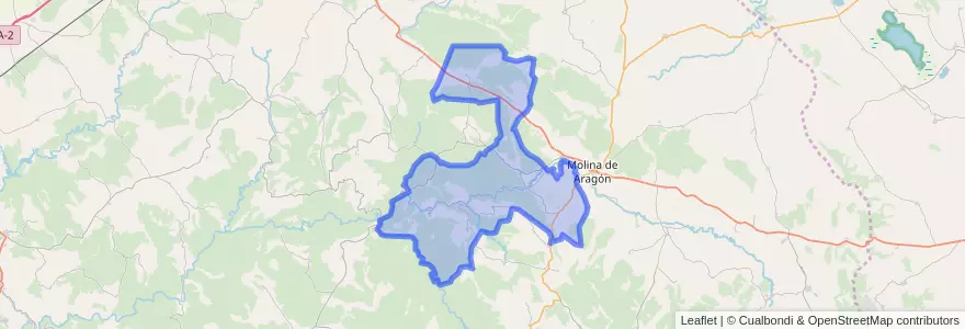 Mapa de ubicacion de Corduente.