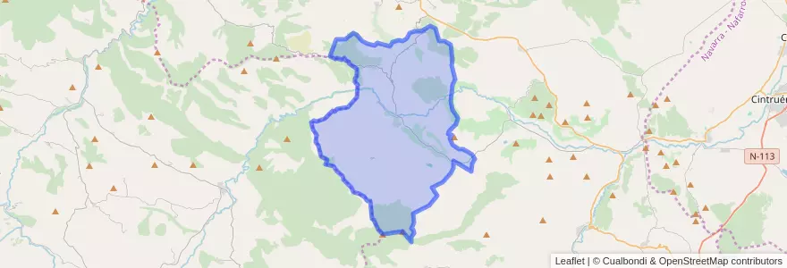 Mapa de ubicacion de Cornago.