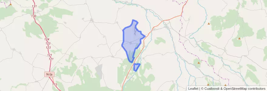 Mapa de ubicacion de Corral de Ayllón.