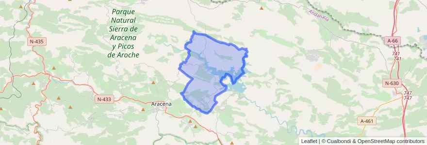 Mapa de ubicacion de Corteconcepción.