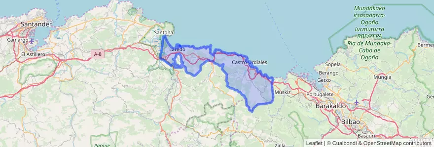Mapa de ubicacion de Costa Oriental.