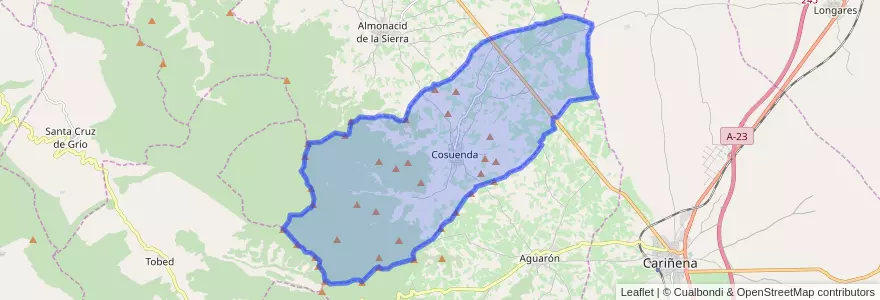 Mapa de ubicacion de Cosuenda.