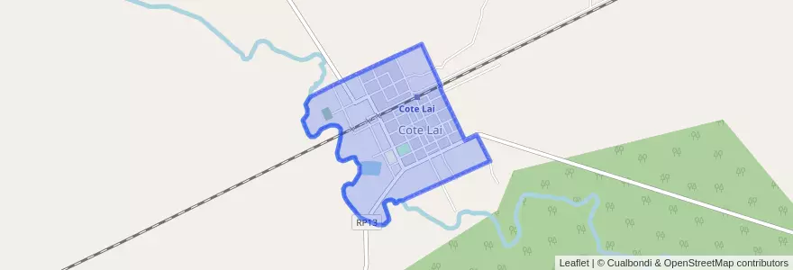 Mapa de ubicacion de Cote Lai.