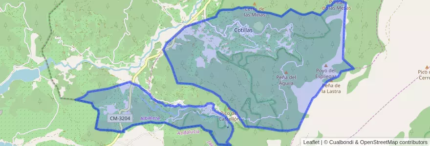 Mapa de ubicacion de Cotillas.