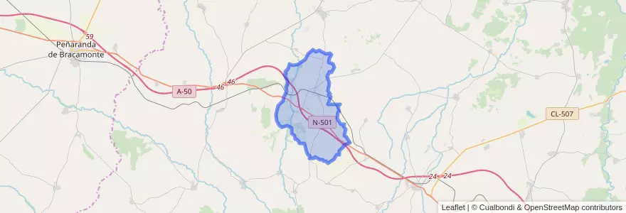 Mapa de ubicacion de Crespos.