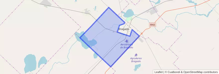 Mapa de ubicacion de Cuartel Chacras de Bragado.