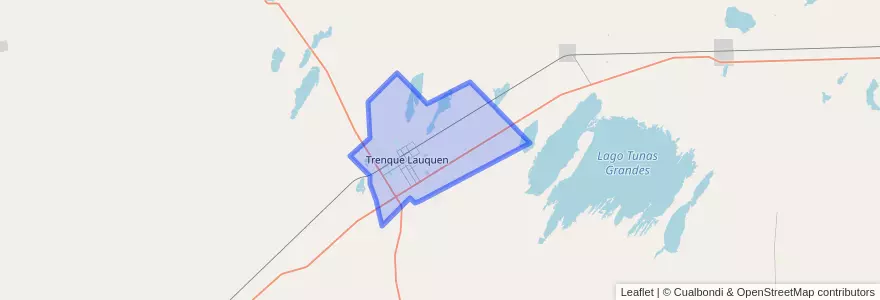 Mapa de ubicacion de Cuartel Chacras de Trenque Lauquen.