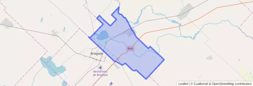Mapa de ubicacion de Cuartel Mechita.