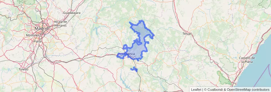 Mapa de ubicacion de Cuenca.