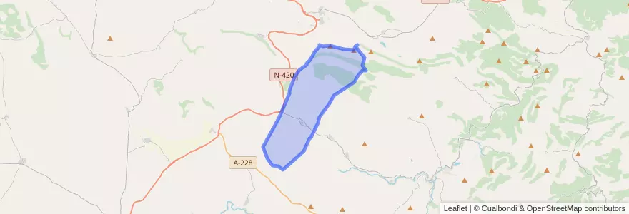 Mapa de ubicacion de Cuevas de Almudén.
