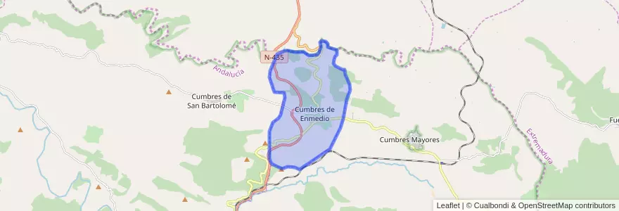 Mapa de ubicacion de Cumbres de Enmedio.