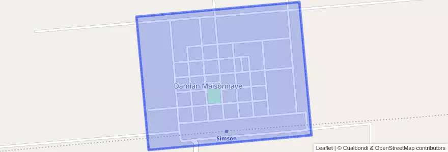 Mapa de ubicacion de Damián Maisonnave.