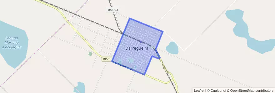 Mapa de ubicacion de Darregueira.