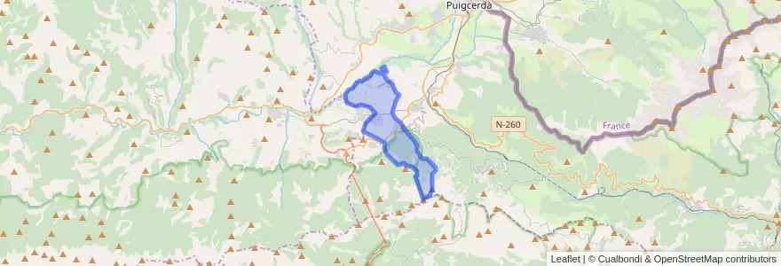 Mapa de ubicacion de Das.