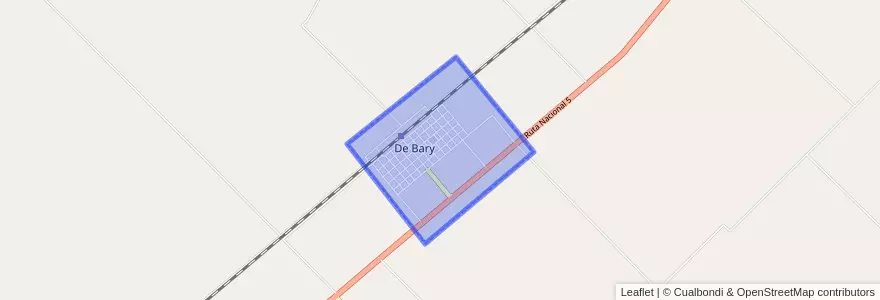 Mapa de ubicacion de De Bary.