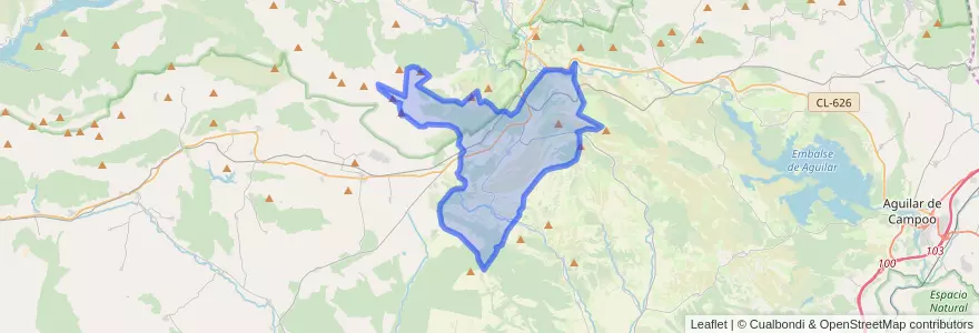 Mapa de ubicacion de Dehesa de Montejo.