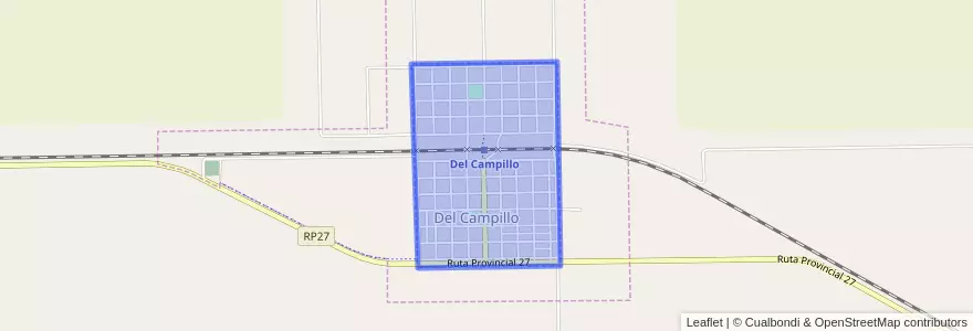 Mapa de ubicacion de Del Campillo.