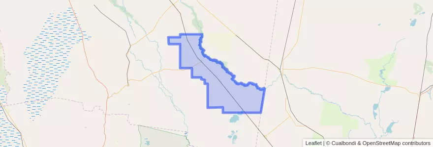 Mapa de ubicacion de Departamento Aguirre.