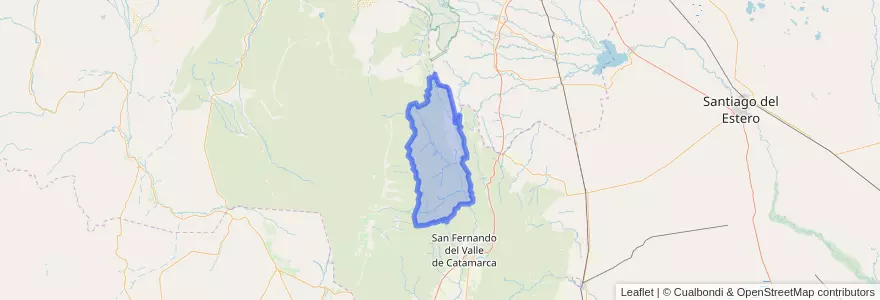 Mapa de ubicacion de Departamento Ambato.