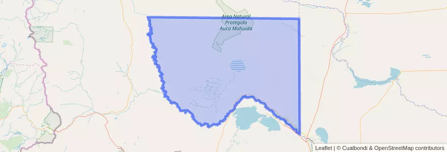 Mapa de ubicacion de Departamento Añelo.